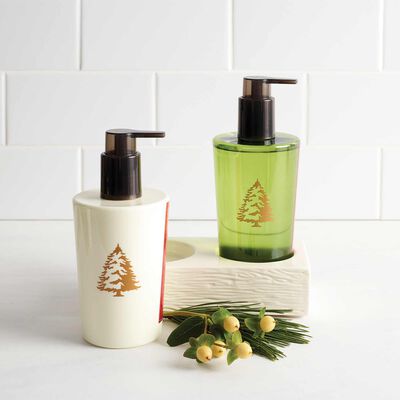 Thymes Frasier Fir Hand Lotion and Hand Soap in Pumps
